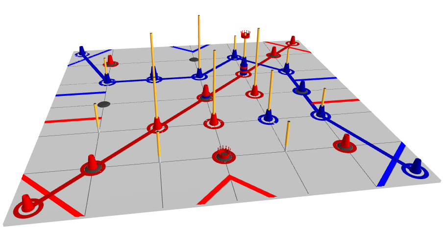 3D graphic of playing field