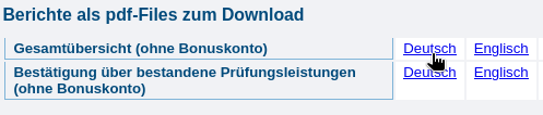 Berichte als pdf-Files zum Download