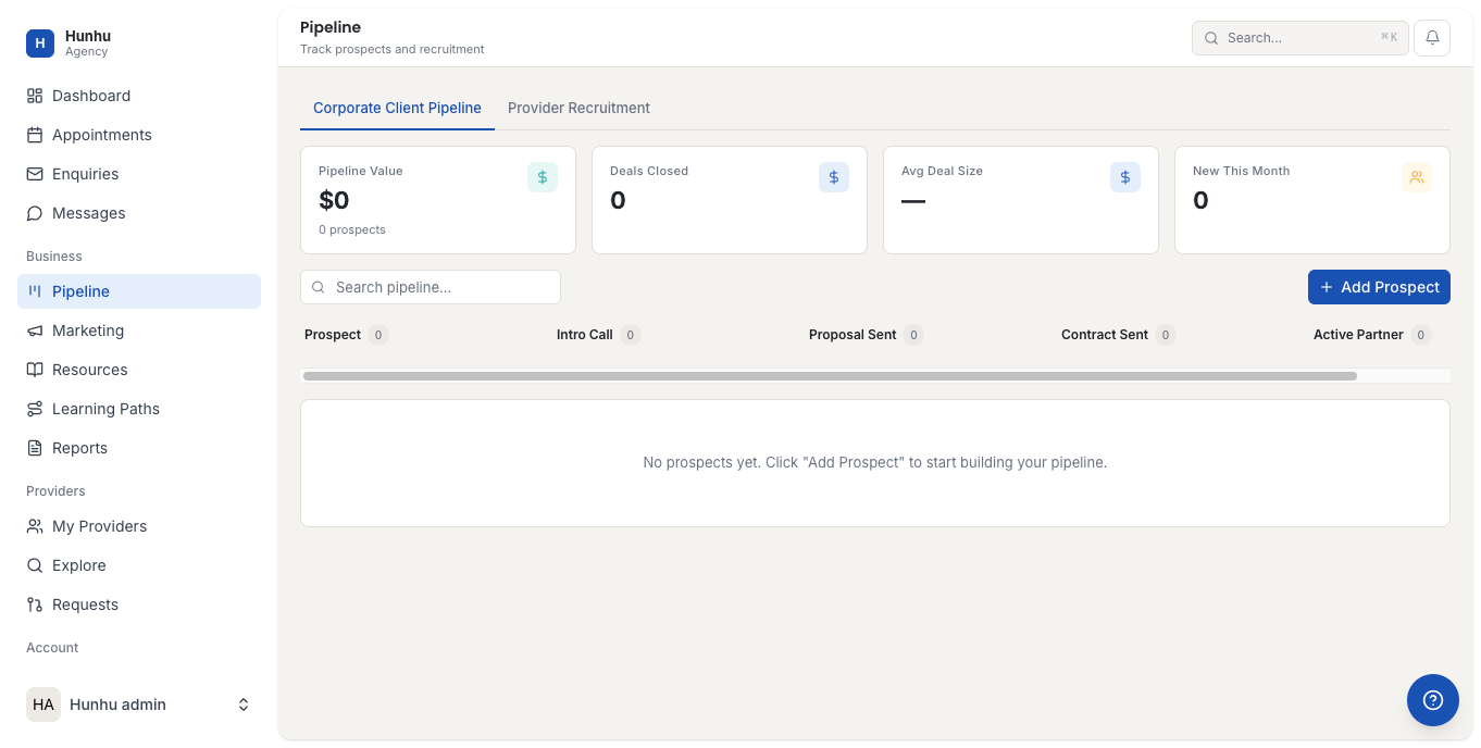 Agency Pipeline