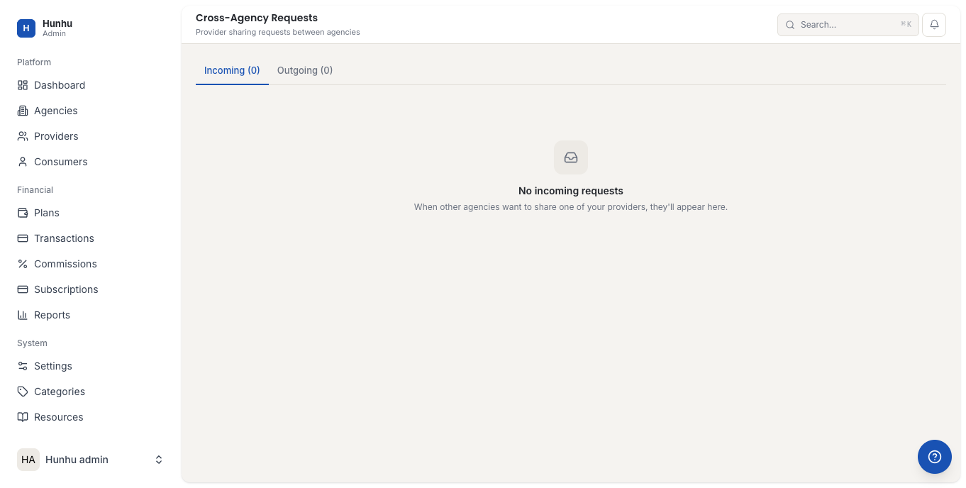 Cross-Agency Requests