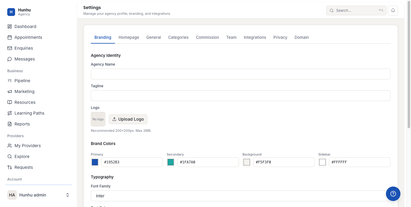 Agency Integrations with Stripe section