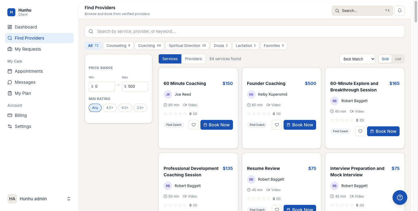 Find Providers directory page