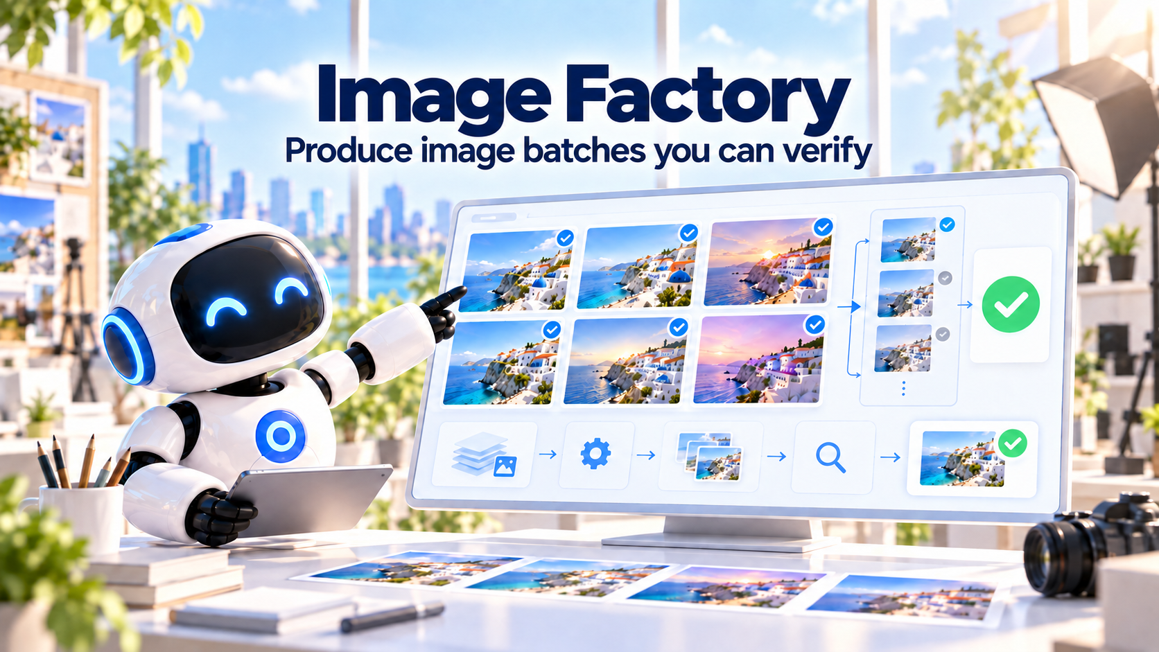 Image Factory — produce image batches you can verify