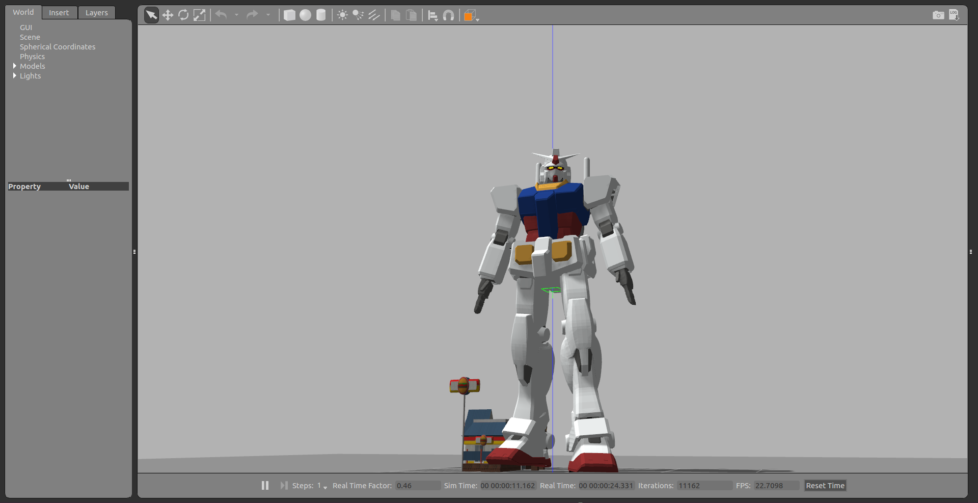 GUNDAM Gazebo Simulation