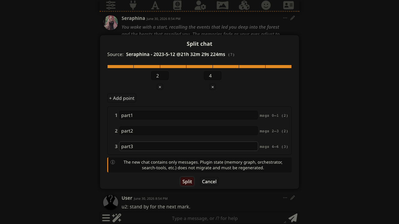 Chat merge & split