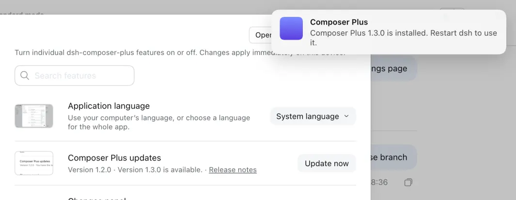 Automatic updates screenshot