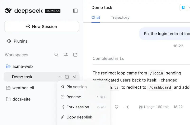 Copy deeplink screenshot