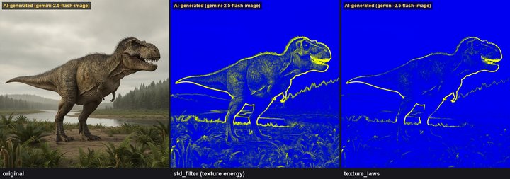 ティラノサウルス生体復元の皮膚テクスチャ解析