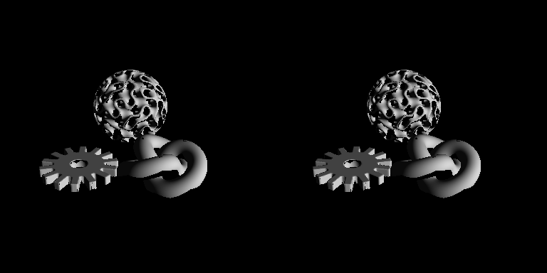 復元した法線から再照明: 左は photometric_stereo_robust の復元のみ、右は真値法線