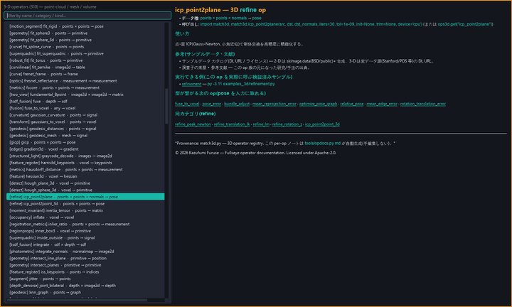 Studio 3D Operators reference