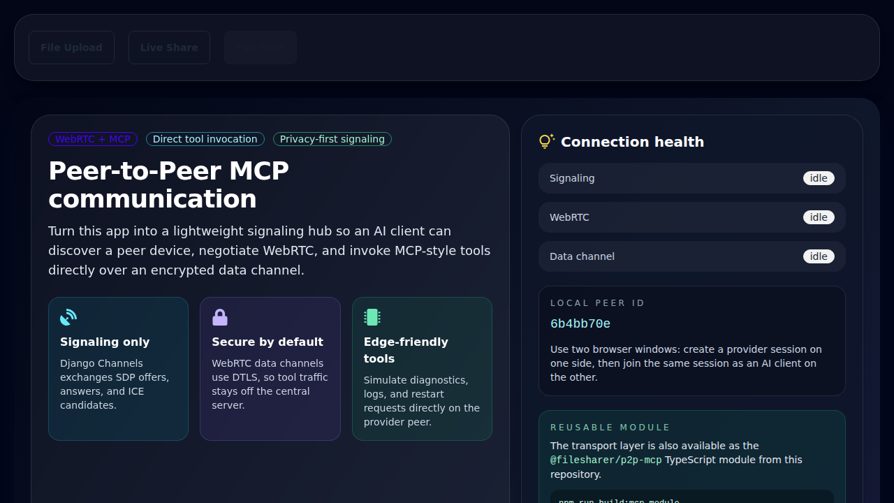 Peer MCP overview