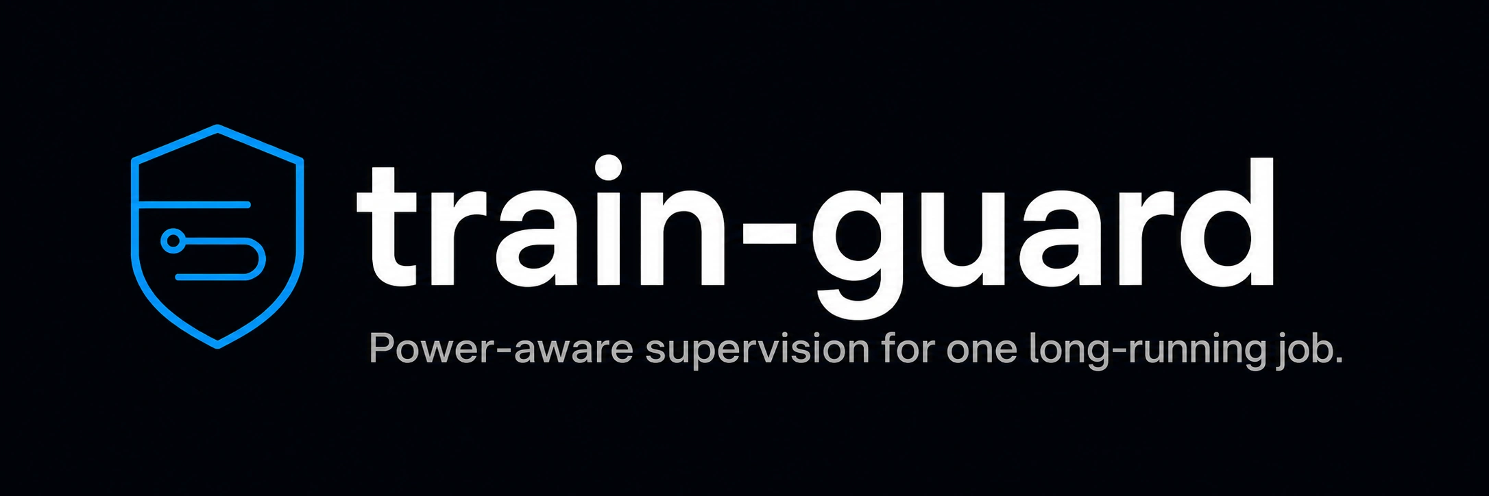 train-guard — Power-aware supervision for one long-running job.