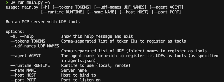 uv helper output function