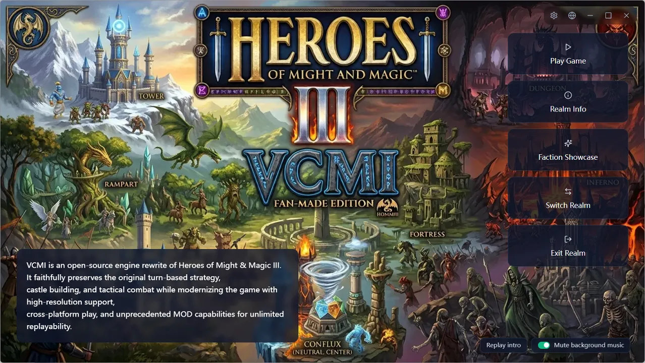 Realm main page