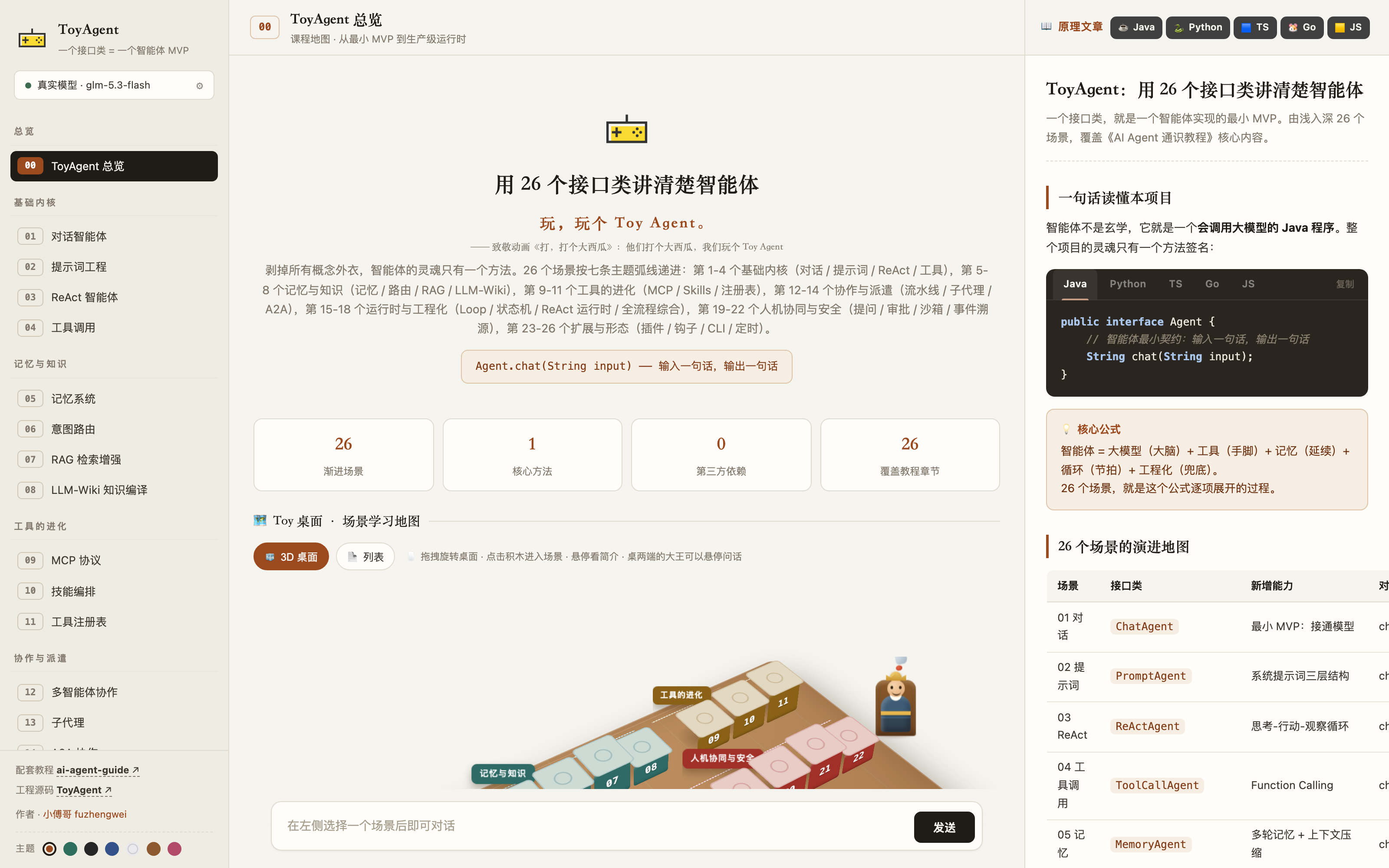 GitHub - fuzhengwei/ToyAgent-Python: 用最简单的方式，讲清楚智能体实现 —— Python 版：标准库零 ...