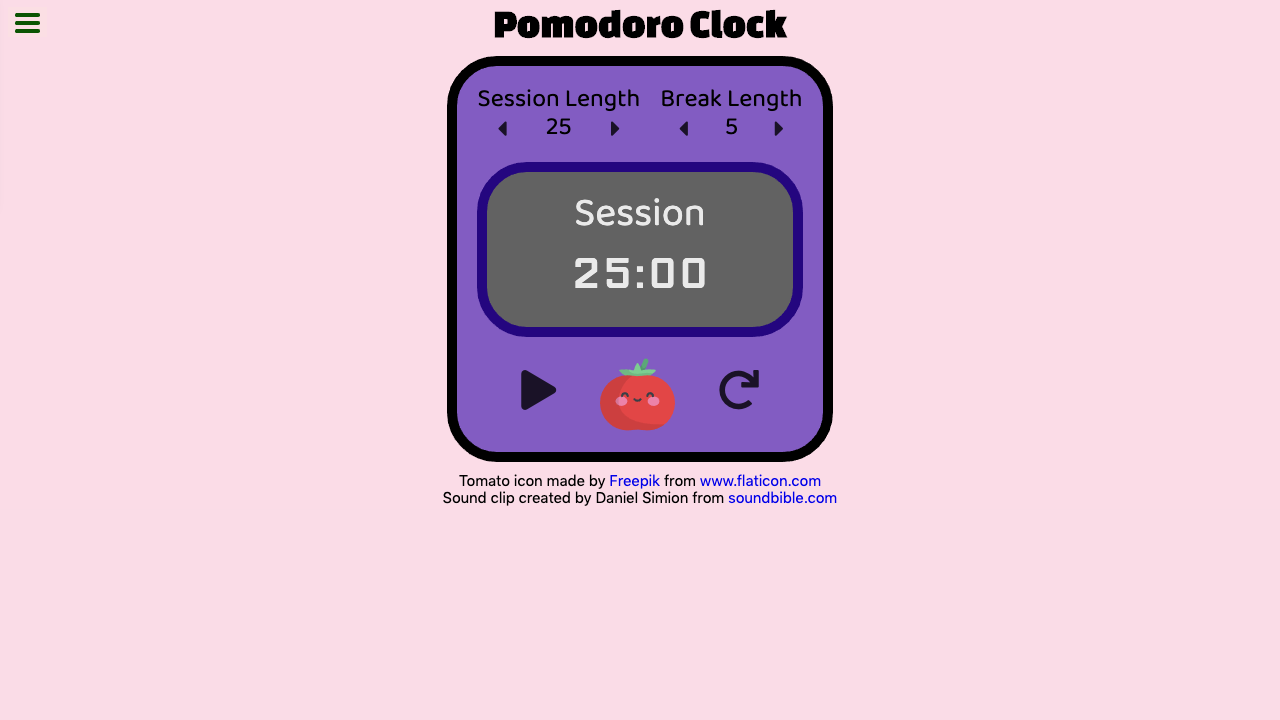 pomodoro clock tile