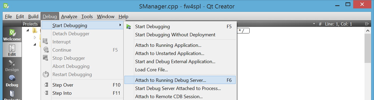 Start Debugger