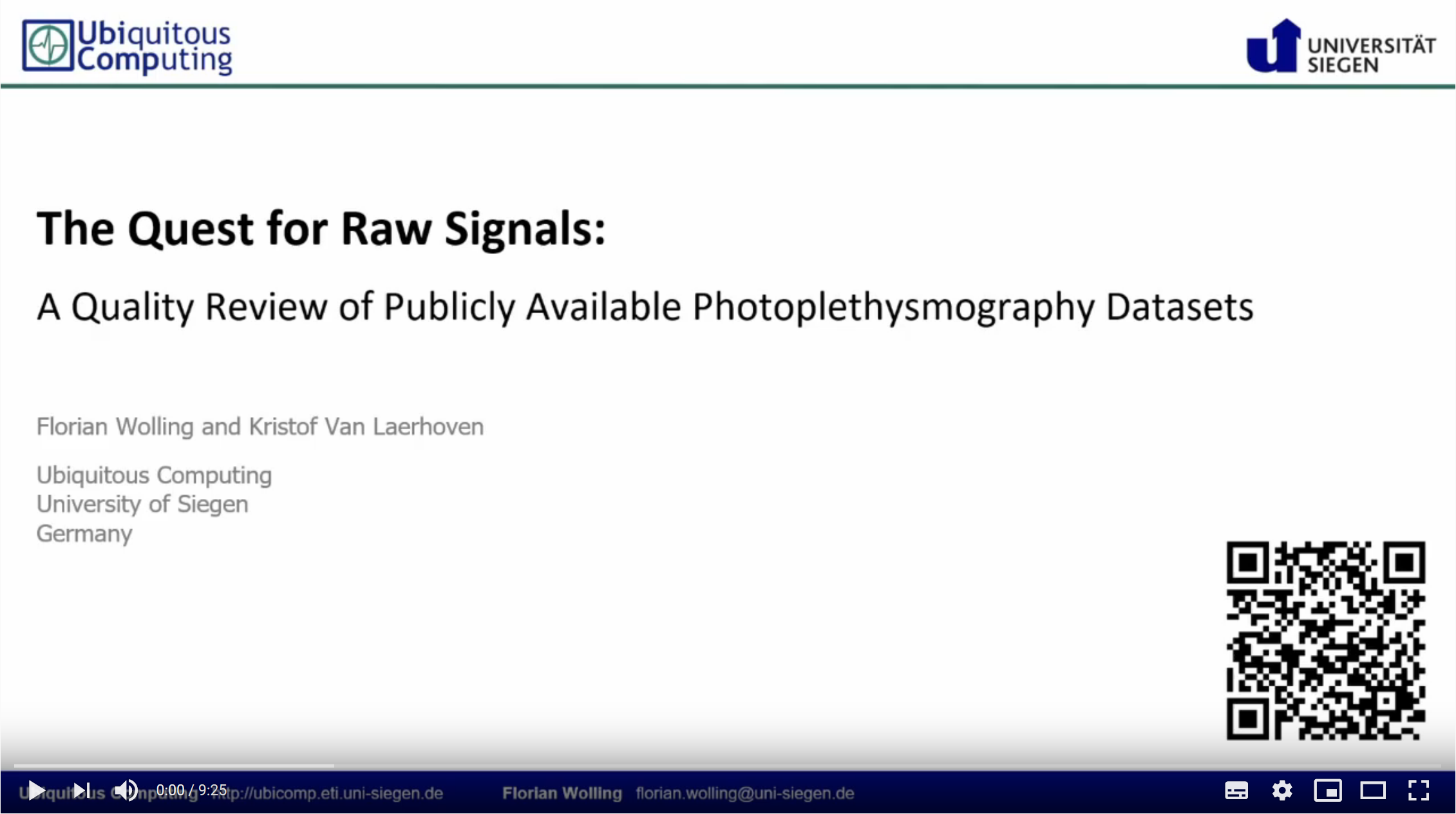 DATA'20 - The Quest for Raw Signals - A Quality Review of Photoplethysmography Datasets