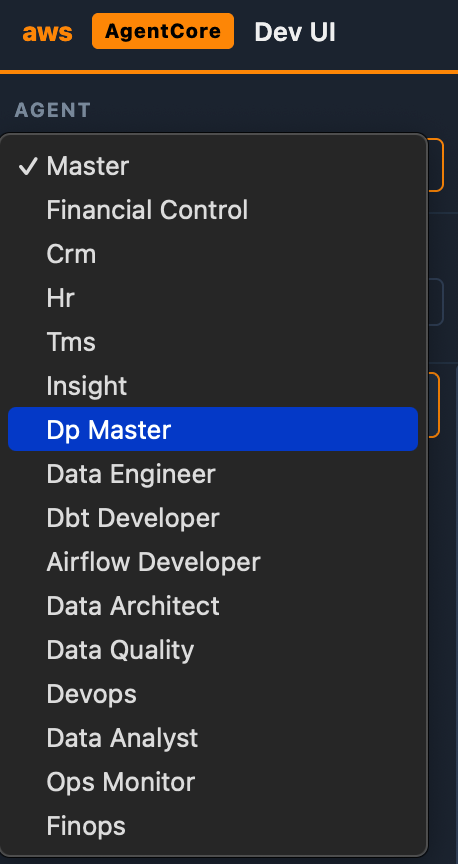 Agent selection