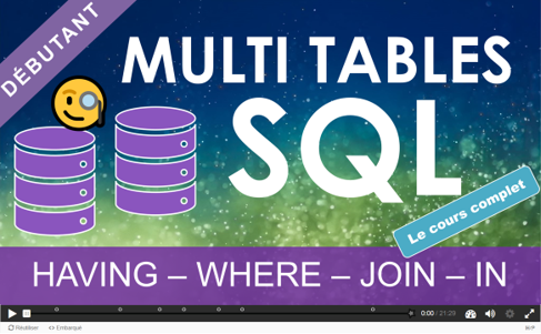 Sql Multi tables