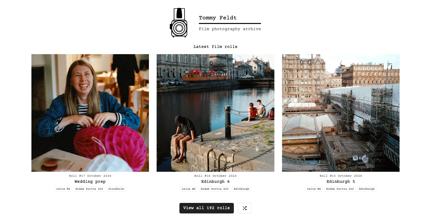 film-photography-archive 网站模板截图