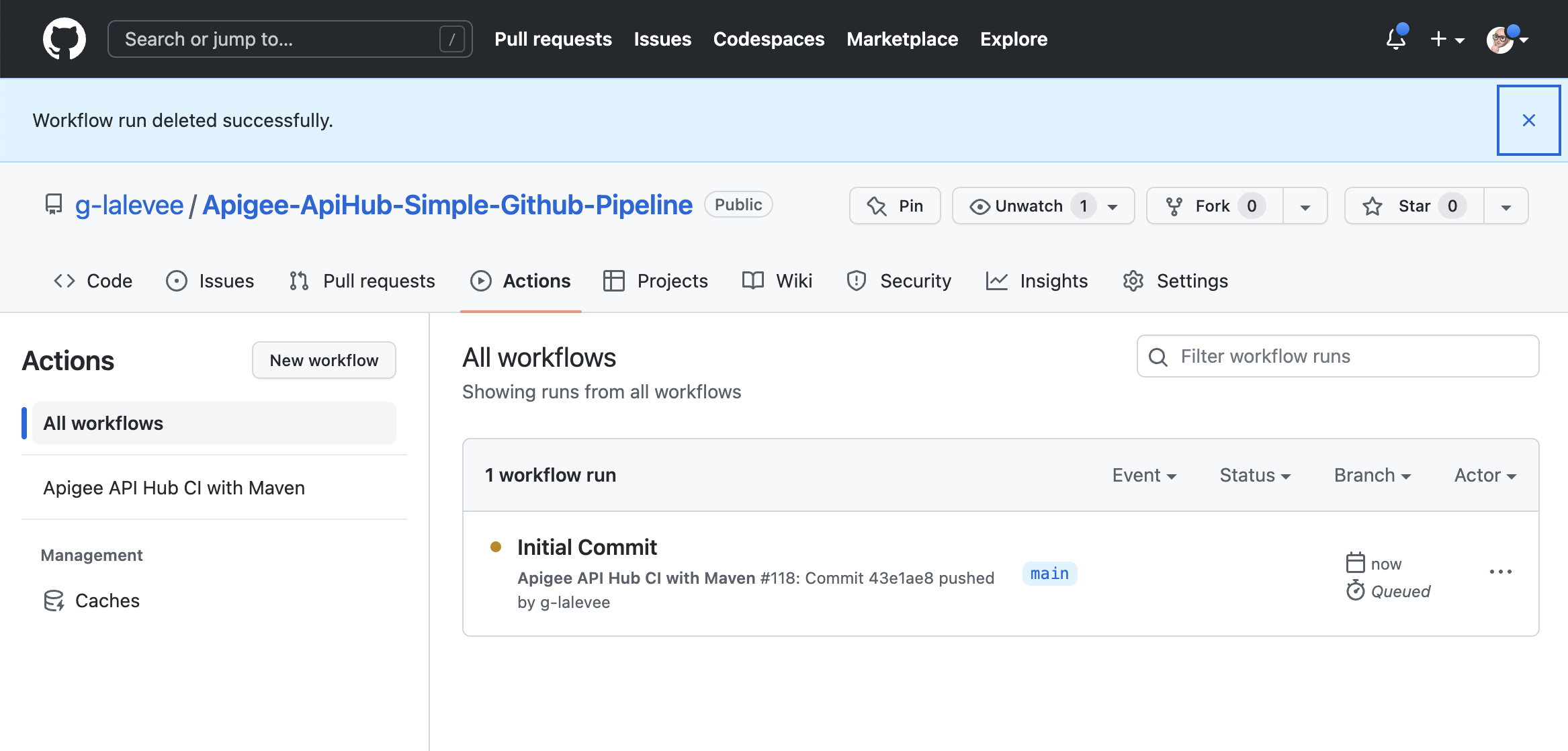 GitHub CICD Pipeline overview