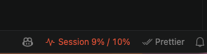Badge at 9% with a 10% limit