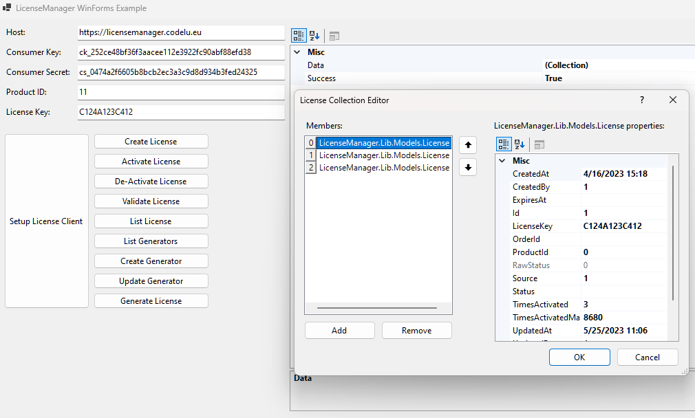 WinForms Example