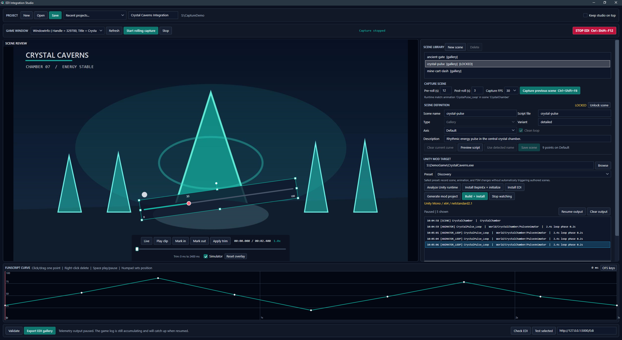 EDI Integration Studio authoring workspace
