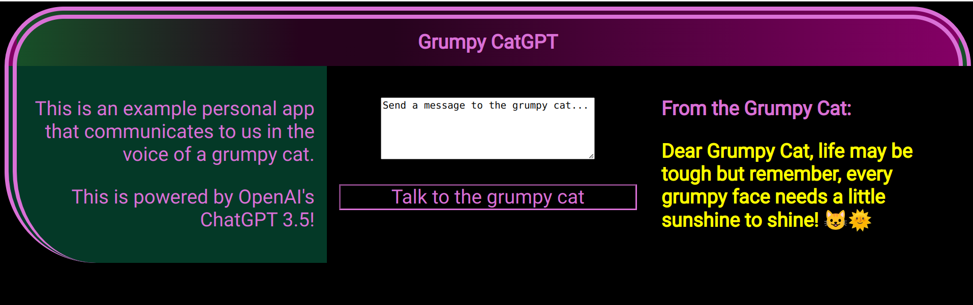 Grumpy CatGPT App Screen Shot