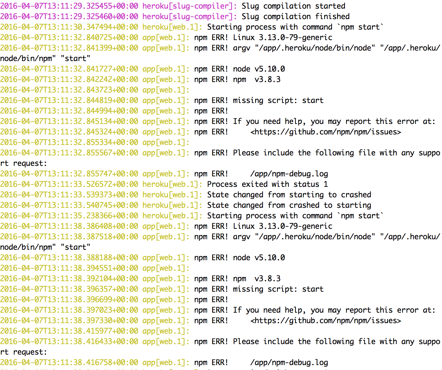 Heroku Log 1