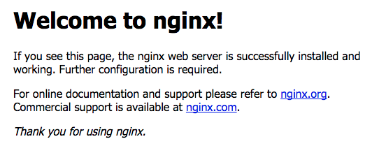 Welcome to nginx