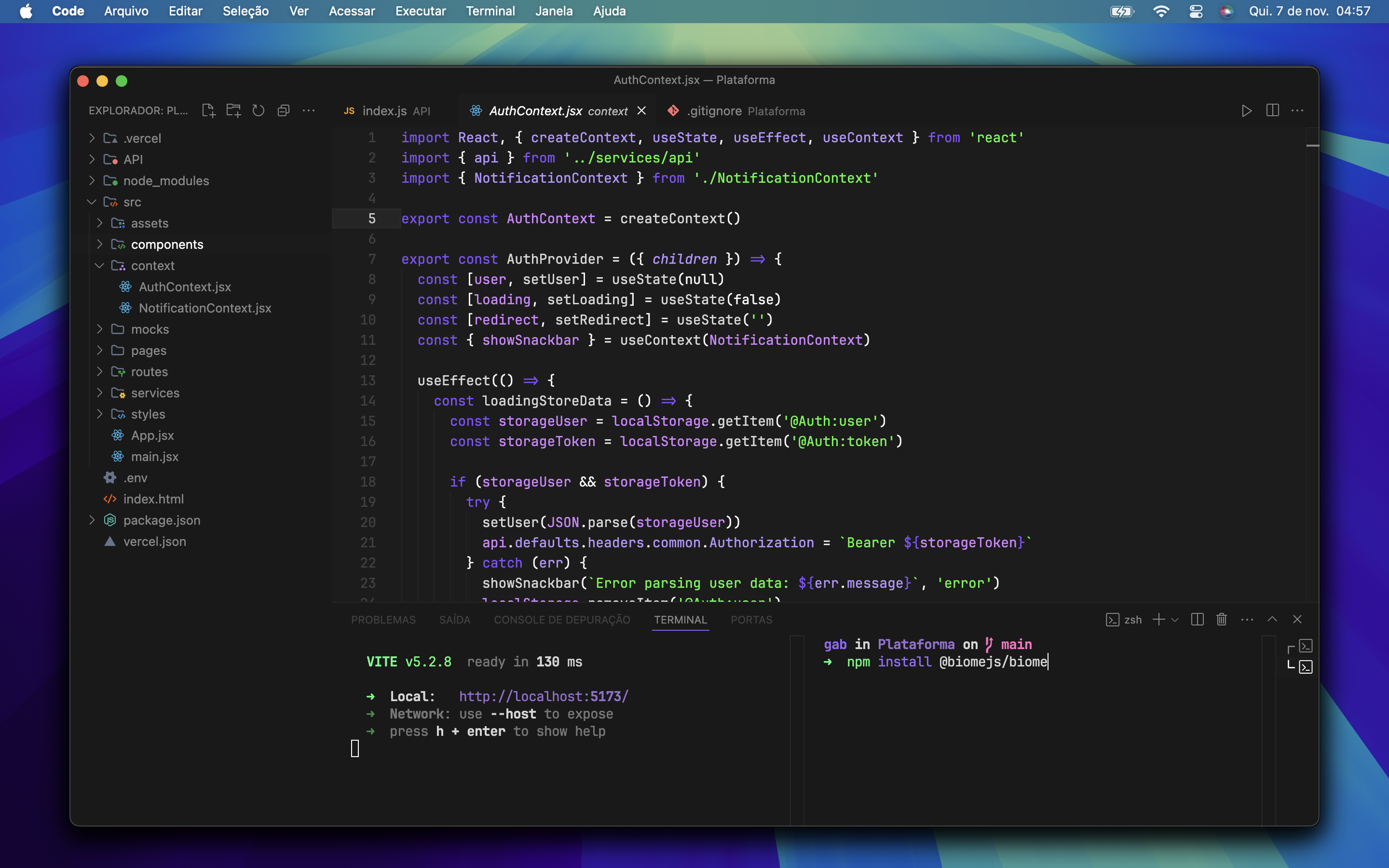 Dark Wizard Terminal screnshoot for Visual Studio Code