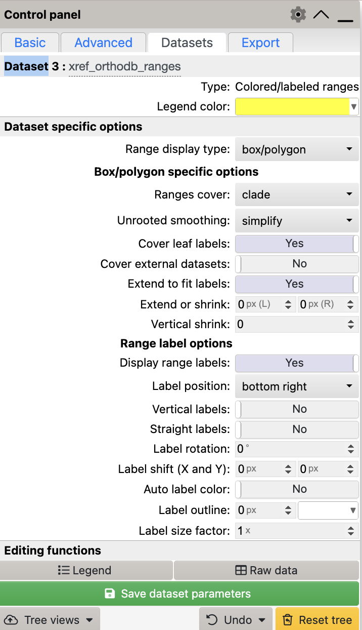 iTOL Options