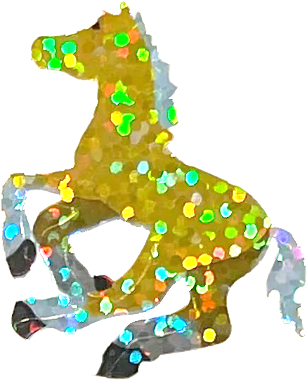 Sparkly horse sticker