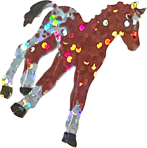 Sparkly horse sticker