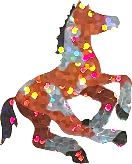 Sparkly horse sticker