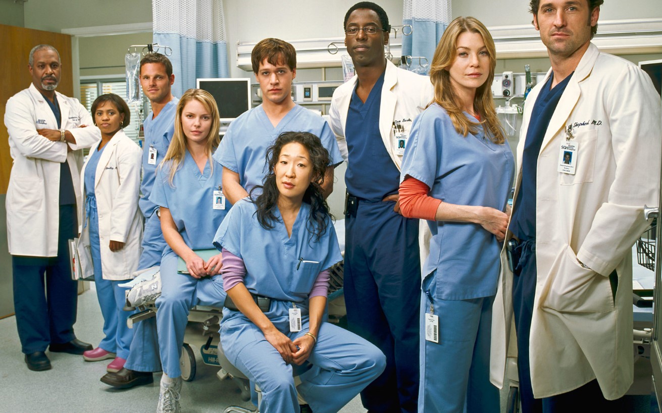 imagem dos atores da série Greys Anatomy