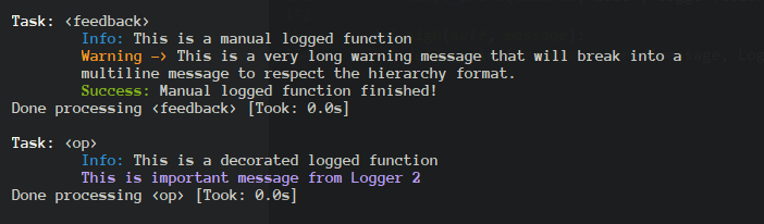 Function logging
