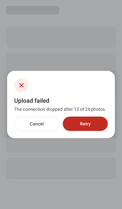 Error alert