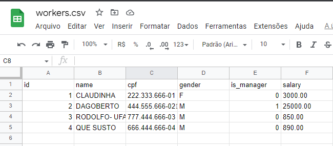 Planilha de Dados (persons.csv)