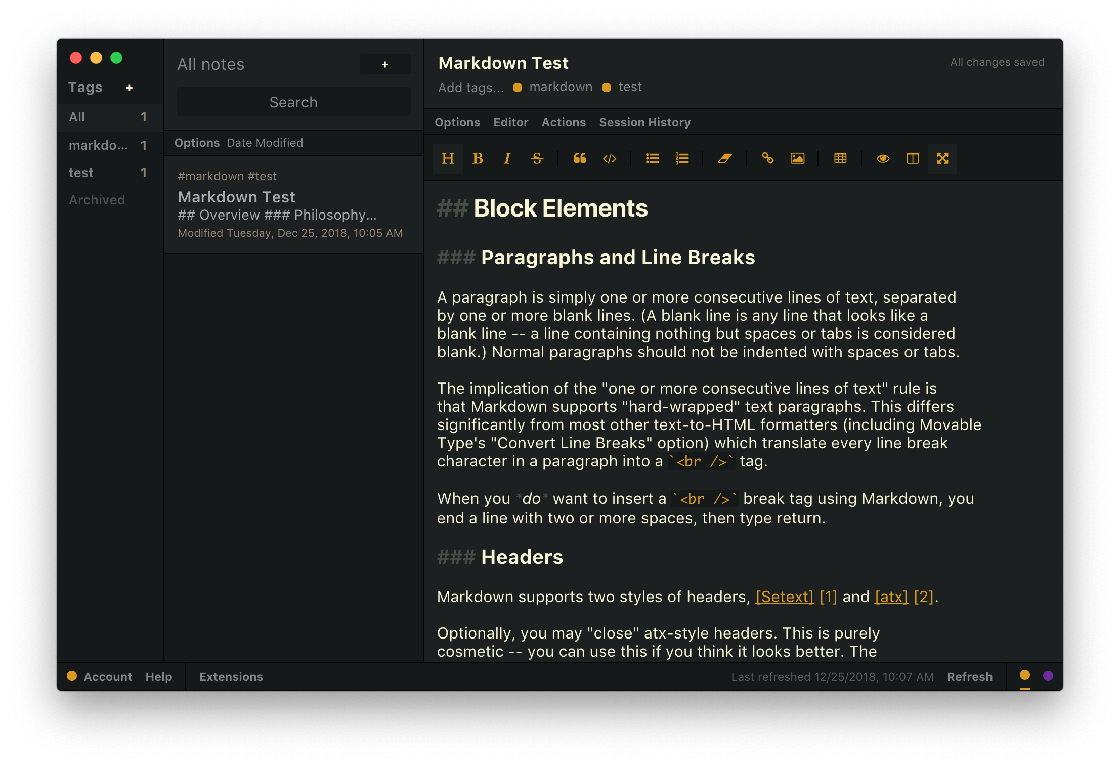 Gruvbox Dark Theme for Standard Notes