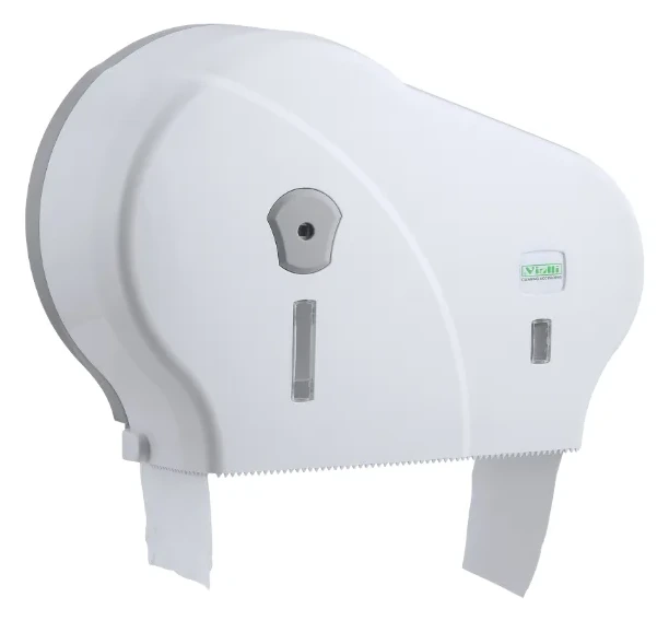 Double Mini Jumbo dispenzer za toalet papir — beli