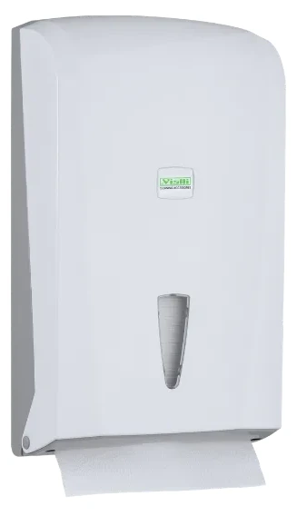 Dispenzer za papirne ubruse Z-savijanja, kapacitet 400 ubrusa — beli