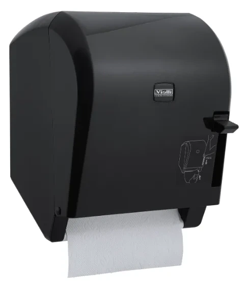 Levercut dispenzer za papirne ubruse u rolni — crni