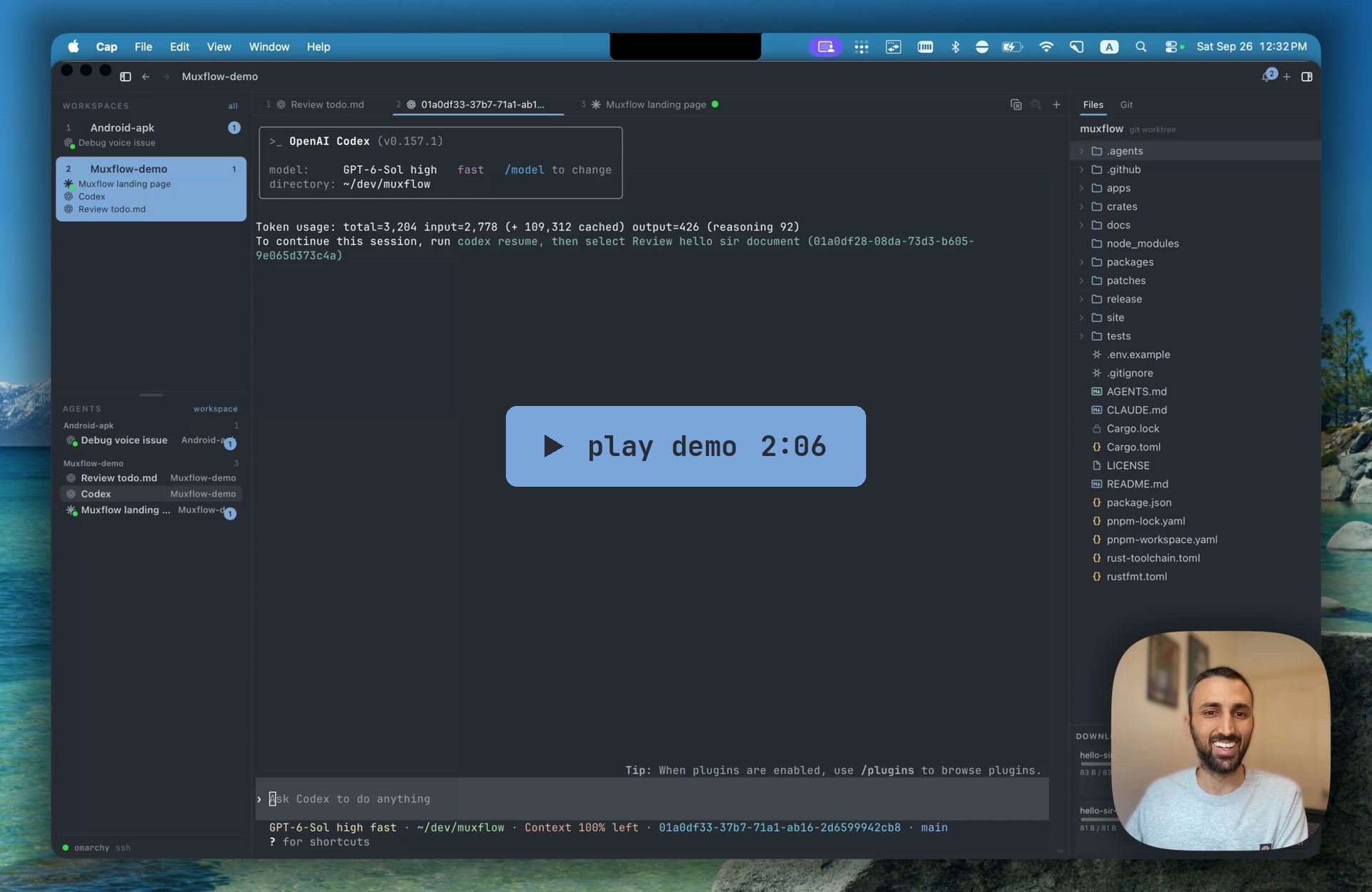 Play the Muxflow demo video