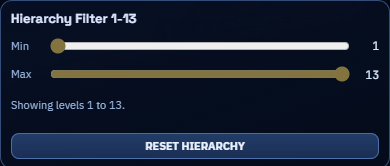 Hierarchy filter panel