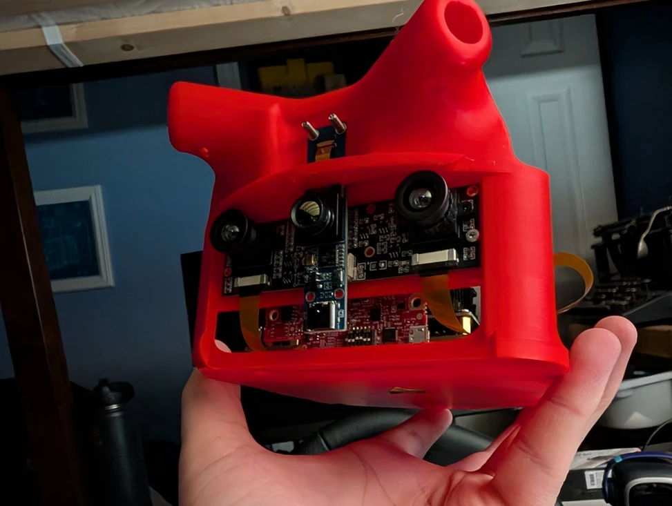 Phoenix Inferno mmWave radar and stereoscopic sensor array mounted on drone frame