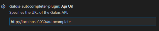 Setting Galois Autocompleter URL
