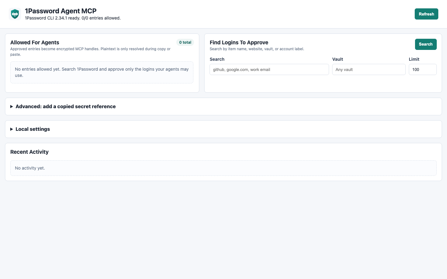 Approval console